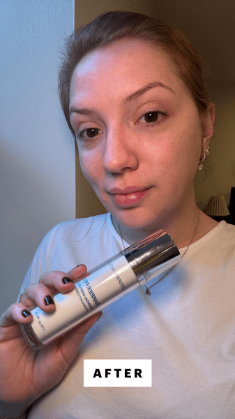 Silva after applying the Colorscience Barrier Pro Essential Moisturizer